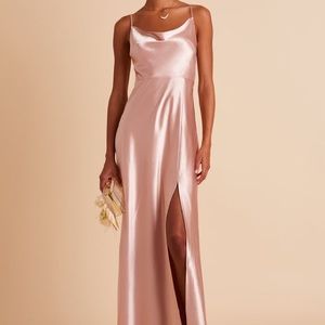 Birds Grey Lisa dress in rose gold